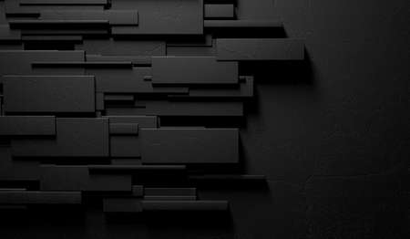 3d illustration of modern and elegant wall. Sophisticated interior architectureの写真素材