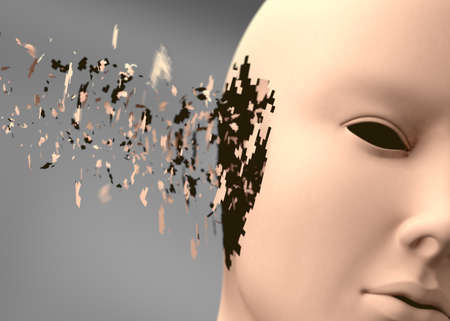 Concept of annoying noises and hearing problems. Deafness and ailments of the auditory systemの写真素材
