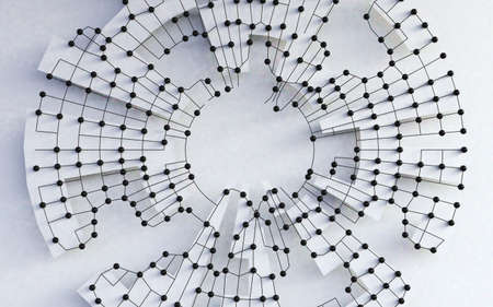 Networking and connectivity abstract background.Internet and technology concept
