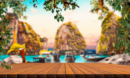 Scenery Thailand sea and island .Adventures and travel concept