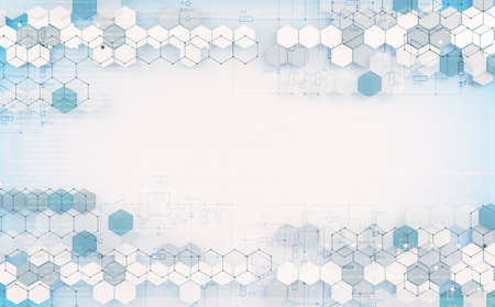 3d illustration related to Technology and science 