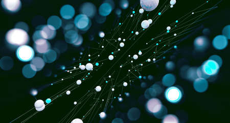 Abstract 3d illustration of science innovation and modern technologyの写真素材