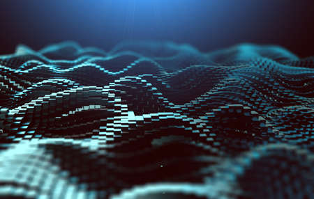 Network and data net system abstract background.Structure and connection.3d illustration.Technology...