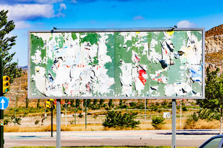 billboard sign mockup in the urban environment.