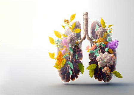 Contamination and pollution concept. Health and air quality. Spring and allergies.Ai generated.の素材