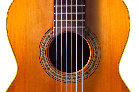 Spanish guitar and music background.の写真素材