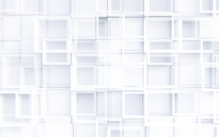 Abstract geometric design with cubes structureの写真素材