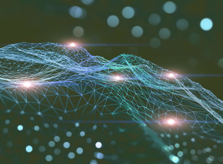 Abstract background of technology and science.の写真素材