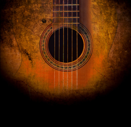 Spanish guitar and music background.Spanish culture.の写真素材