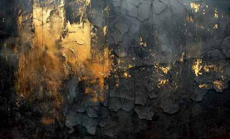 Black stone background. Front view. Free copy space.の写真素材