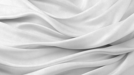 chiffon, translucent material. top view. pleats made of light fabric. wedding backdrop.の写真素材