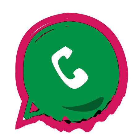 Logo illustration for social networks on white backgroundの写真素材