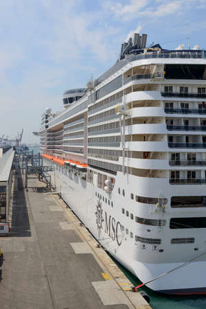 Cruise at Barcelona portのeditorial素材