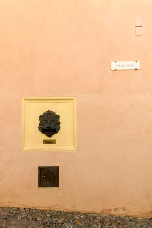 Decorated Mailbox in La Alhambra surroundings (Spain)の写真素材