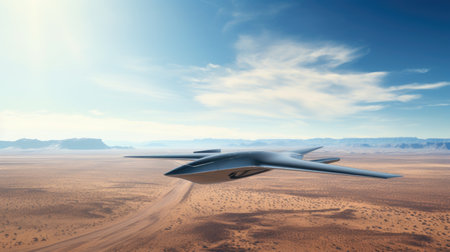 fixed wing unmanned prototype flyingの素材