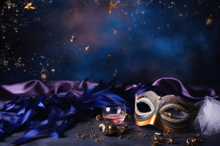 New year's eve party background or theme, for party or celebration announcement, greeting cards. AI generated imageの素材