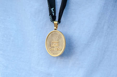 Belenenses Champions Second League - Medalのeditorial素材