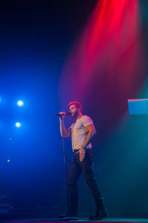 Pablo Alboran Live Tour Terral 2015 Lisbon Portugalのeditorial素材