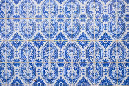 blue traditional ornate portuguese decorative tiles