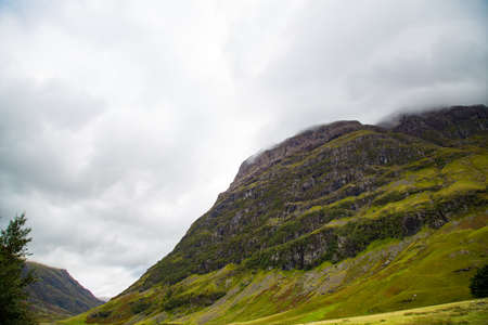 Scottish highlands, with great valleys and mountains, freshwater lakes and corners of mysteryの写真素材