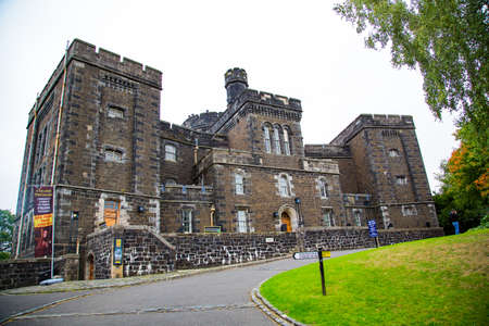 Meadows, graveyards, churches and iconic landmarks of the city of Stirling in Scotland