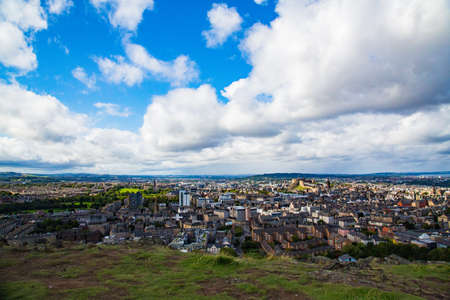 City of Edinburgh, the capital of Scotland, enchanted and inspiring city full of landmarks and landmarksのeditorial素材
