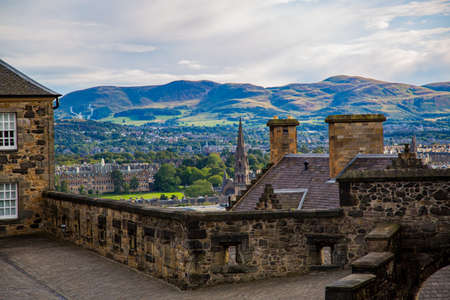 City of Edinburgh, the capital of Scotland, enchanted and inspiring city full of landmarks and landmarksのeditorial素材