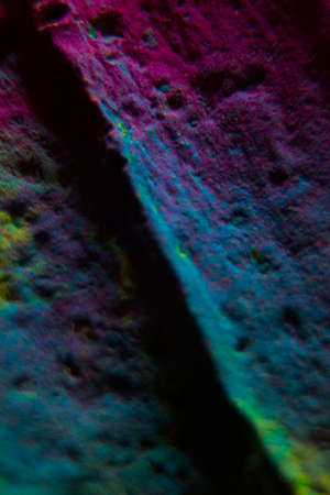 Abstract view with basic color pigments, magenta, yellow and cyanの写真素材