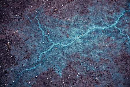 Tar residue shapes textureの写真素材