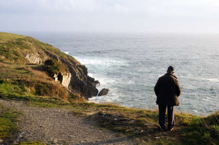 Castro of CABO BLANCO "  ( Atlantic Bronze Age ) Asturias. Council of  El Franco. SPAINのeditorial素材
