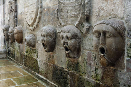 Font " Caños de San Francisco " ( 16 th ) AVILES . Principado de Asturias . SPAINのeditorial素材