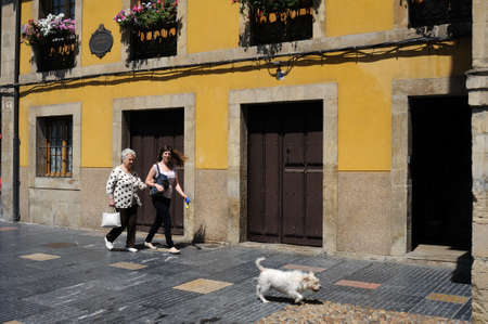 Galiana street in AVILES . Principado de Asturias . SPAINのeditorial素材