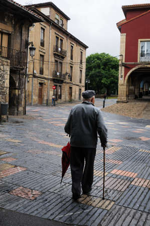 Galiana street in AVILES . Principado de Asturias . SPAINのeditorial素材