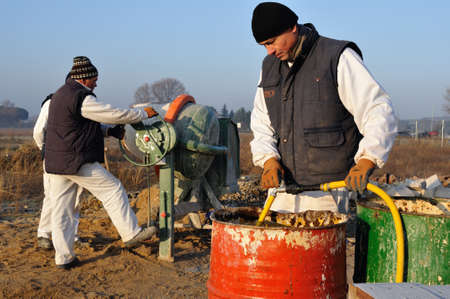 Thermal Baths restoration of the Roman City of Complutum  ALCALA DE HENARES Madrid  SPAINのeditorial素材
