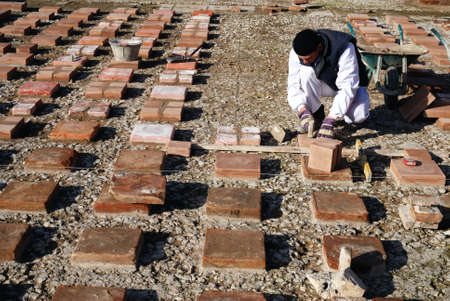 Hypocaust - Thermal Baths restoration of the Roman City of Complutum  ALCALA DE HENARES Madrid  SPAINのeditorial素材