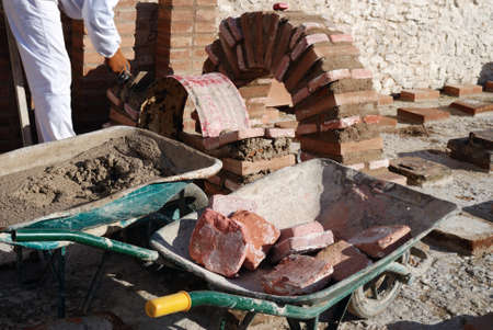 Hypocaust - Thermal Baths restoration of the Roman City of Complutum  ALCALA DE HENARES Madrid  SPAINのeditorial素材