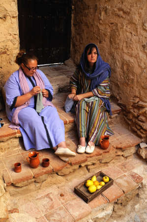 Historical Recreation in the Castle during the Medieval Festival of  CONSUEGRA - Route of Don Quixote  ( Commemoration of the battle  ( 1097 ) Castilian  Province of  Toledo . Castille- La Mancha SPAIN.  のeditorial素材