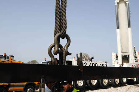 Moving the structure. Construction of the Museum " House of Griffins "   in the archaeological site of Complutum in ALCALA DE HENARES. Community of Madrid .SPAINのeditorial素材