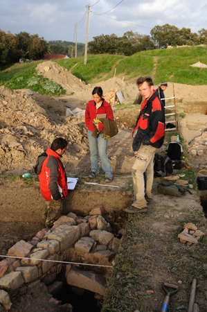 Archeological site  of the Roman city of  MIROBRIGA  (1st -4 th AD) SANTIAGO DO CACEM  Alentejo...