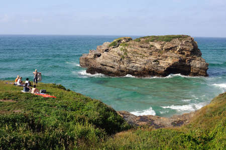   " PRAIA AS CATEDRAIS " -  RIBADEO COUNCIL.  Province of  Lugo.  Galiza . SPAIN  のeditorial素材
