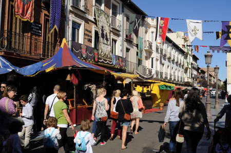 Quixote Market " Cervantes Week "in  ALCALÁ DE HENARES  Community of Madrid .SPAIN.のeditorial素材