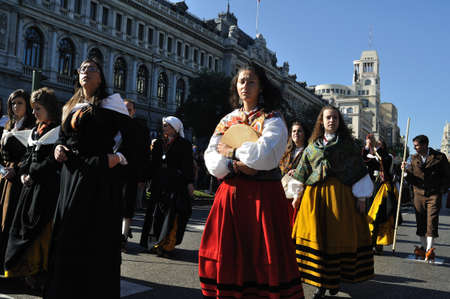 Madrid ,SPAIN- 30 October ,2011  Fiesta de la Trashumancia   Transhumance Festival . Madrid .SPAIN