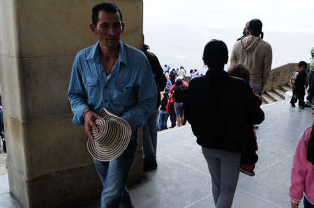  Church "  Cerro de Monserrate  " ( 3152 m)  in  BOGOTA. Department of Cundimarca. COLOMBIAのeditorial素材