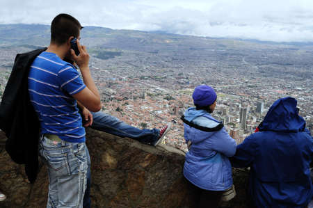  " Cerro de Monserrate  " ( 3152 m)  in  BOGOTA. Department of Cundimarca. COLOMBIA  のeditorial素材