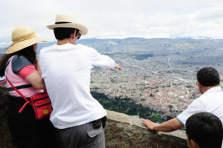   " Cerro de Monserrate  " ( 3152 m)  in  BOGOTA. Department of Cundimarca. COLOMBIAのeditorial素材