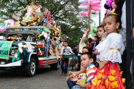   " Festival  folclorico del Bambuco " (  San Pedro y San Juan ) in  NEIVA. Department of Huila. COLOMBIAのeditorial素材