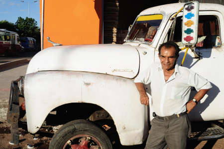 Ford Truck . Plaza Civica - Los Libertadores  in  NEIVA. Department of Huila. COLOMBIAのeditorial素材