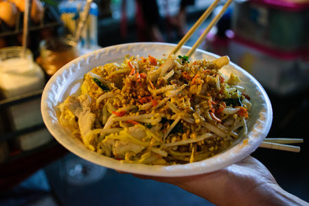 Artisan and typical food from Thailand exposed at local market and bazaarの写真素材