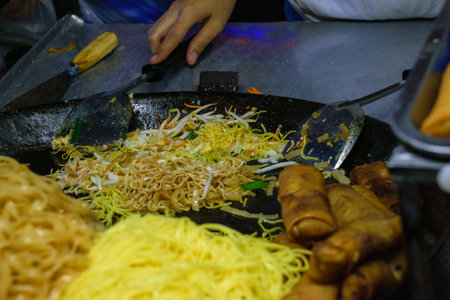 Artisan and typical food from Thailand exposed at local market and bazaarの写真素材