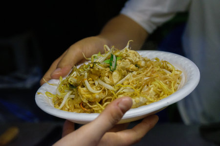 Artisan and typical food from Thailand exposed at local market and bazaarの写真素材